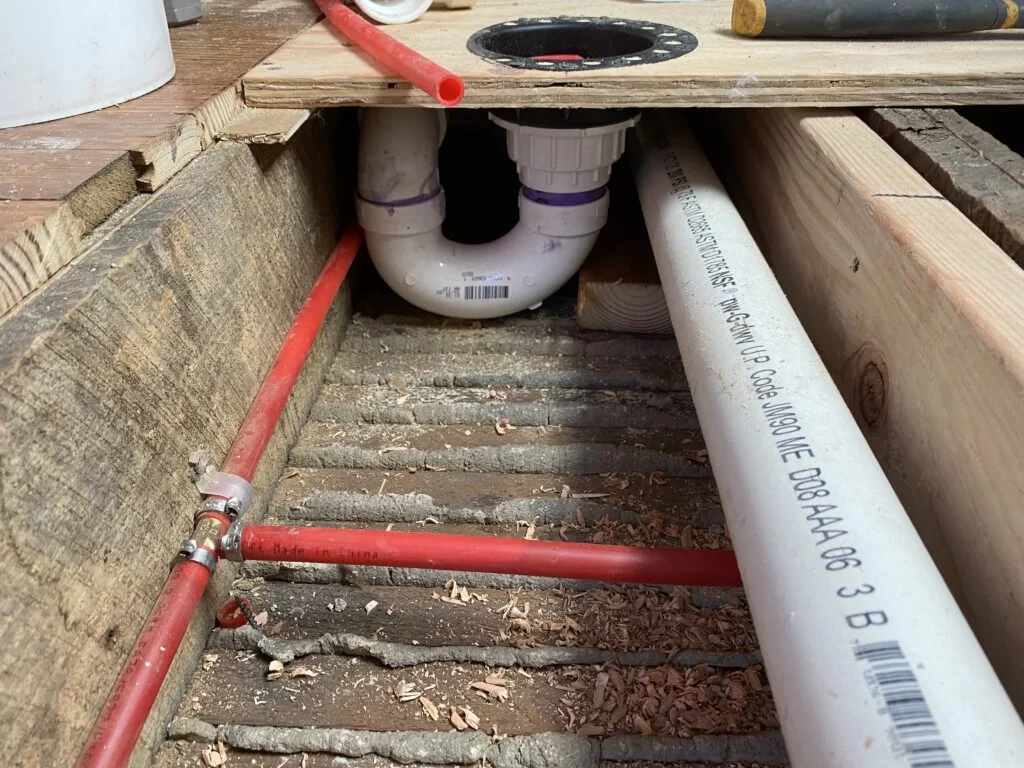 Bathroom plumbing remodel — Jenks OK